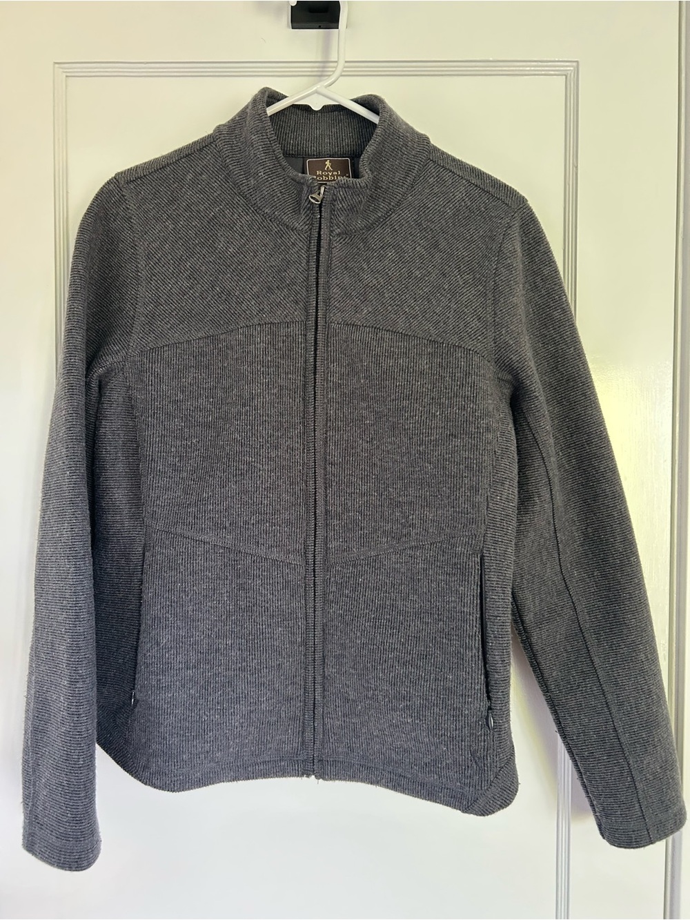 Royal Robbins Charcoal Gray Zip-Up Knit Jacket